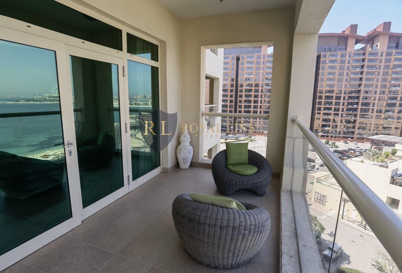 2 bed, 3 bath Apartment for rent in Al Das, Shoreline Apartments, Palm Jumeirah, Dubai for price AED 274000 yearly 